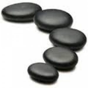 Hotstone emmer met div. stenen inhoud 76 stuks