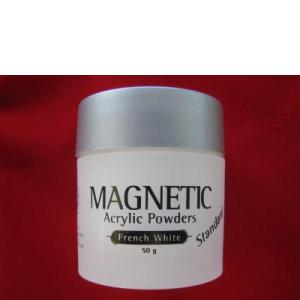 Magnetic acrylic powder white