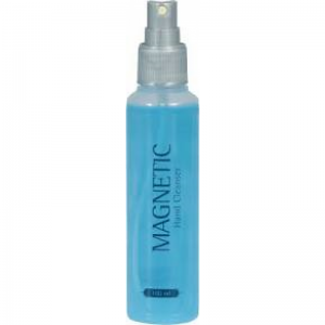 Magnetic hand cleanser spray