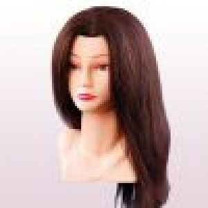 Oefenkop Ellen asia echt haar bruin 40 cm