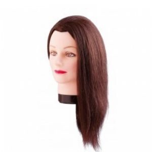 Oefenkop estelle asia echt haar bruin 50 cm