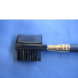 Wimperkam met borstel kort model zwart