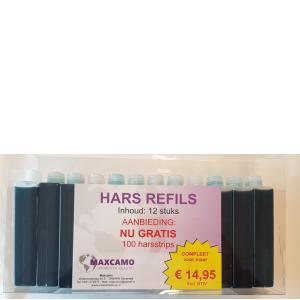 Art nr 191 Hars refils pakket 12 stuks Azuleen 85ml gratis strips