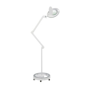 Led loupelamp met zware statief kleur wit